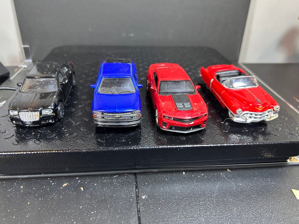 Four Diecast car set
